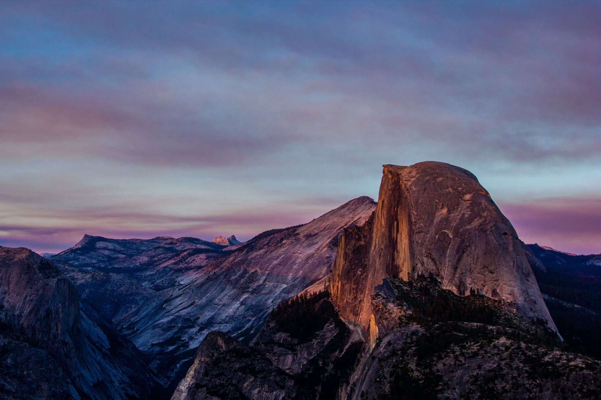 Ethereal Dusk Over Half Dome